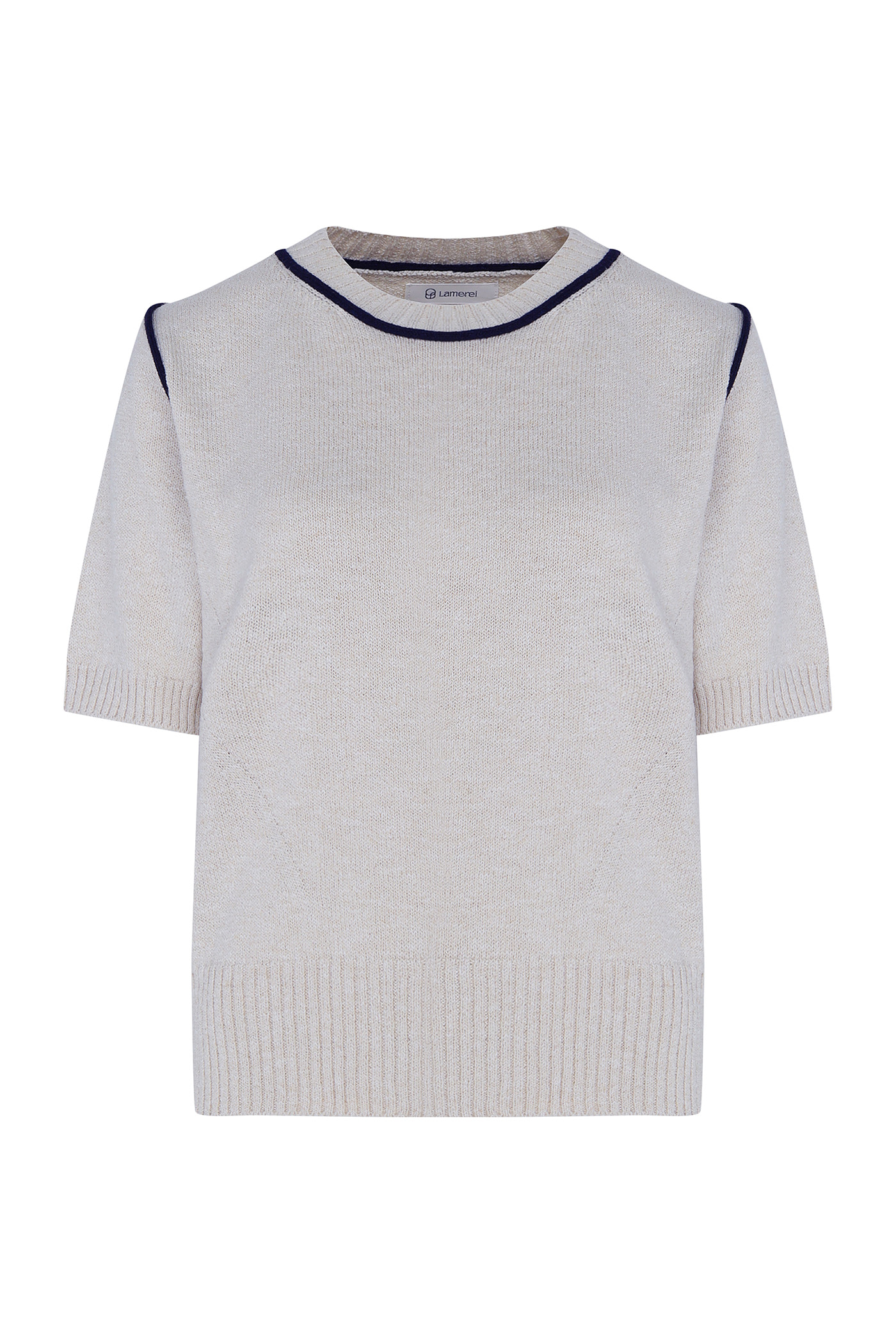 Roll Cotton line knit-Oatmeal