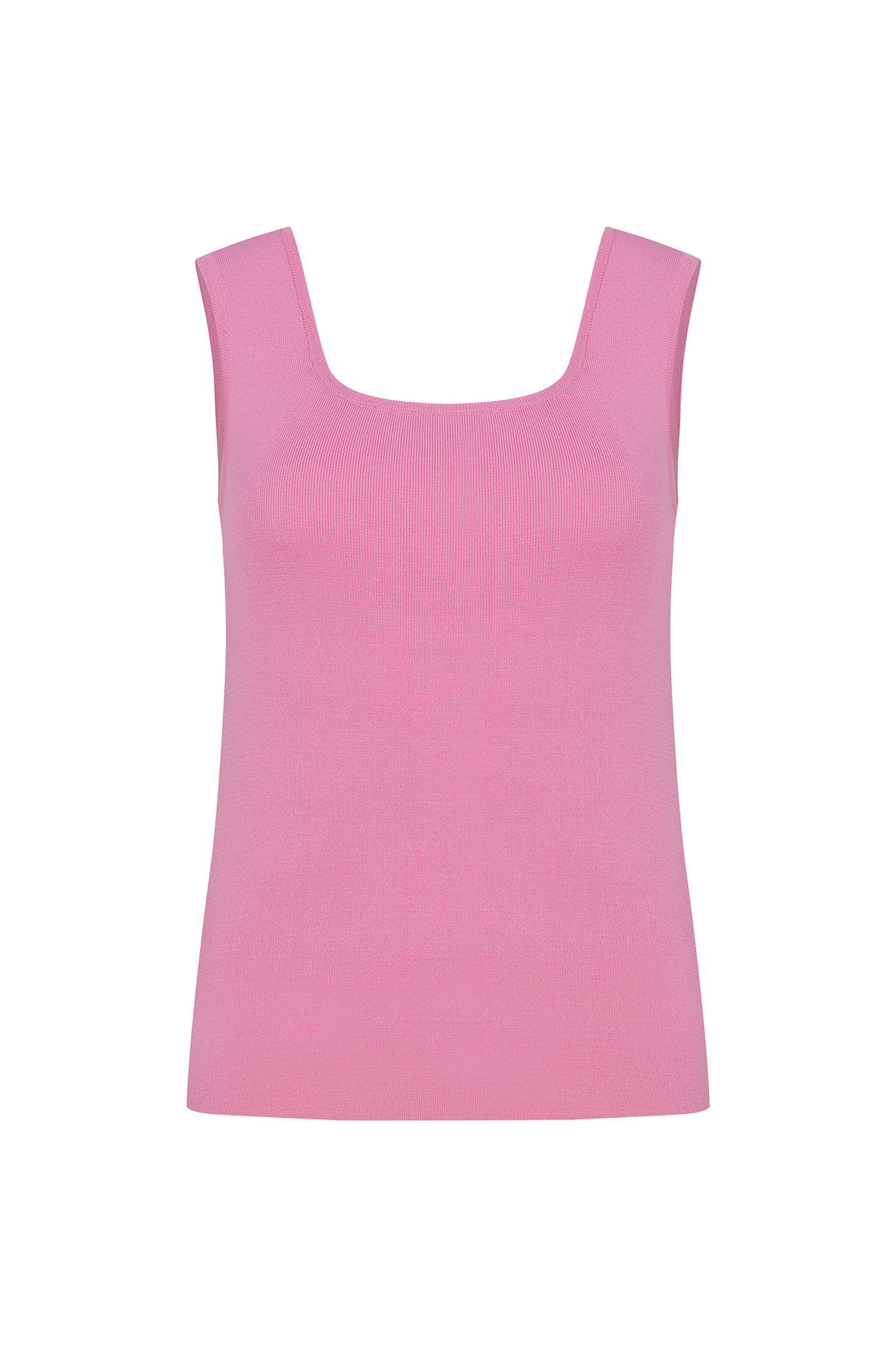 Two-way Sleeveless Knit Top-Pink