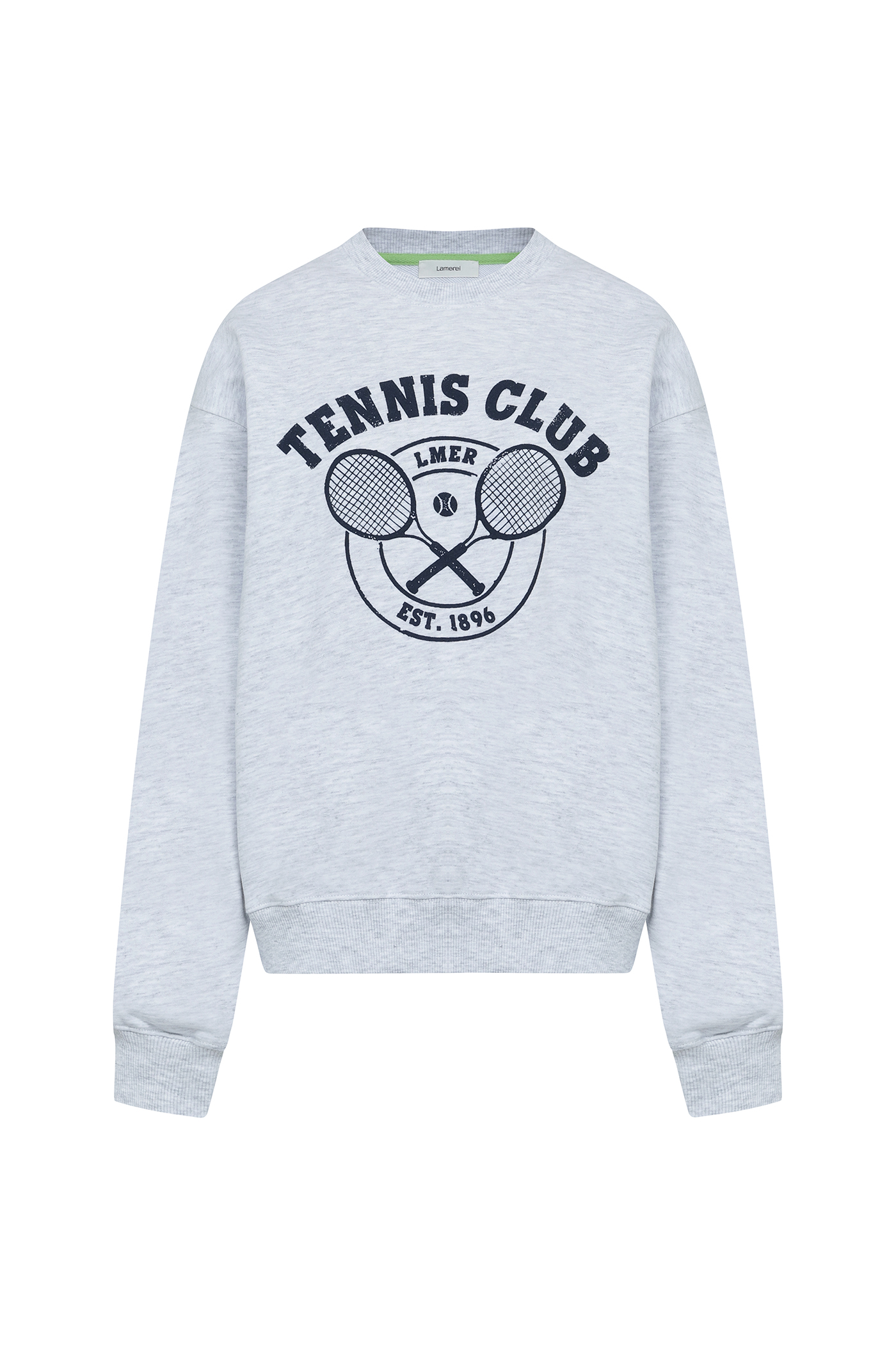 LMER Tennis Sweat Shirt[LMBCSPTT603]-White Melange